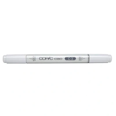 Afbeelding van COPIC Ciao Marker Type C 3, cool grey No. veelzijdige layout marker, op alcoholbasis, met een medium breedte en brush tip