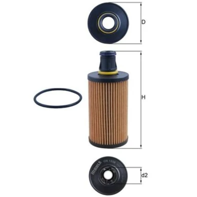 Afbeelding van Mahle Original Oliefilter OX 1338D