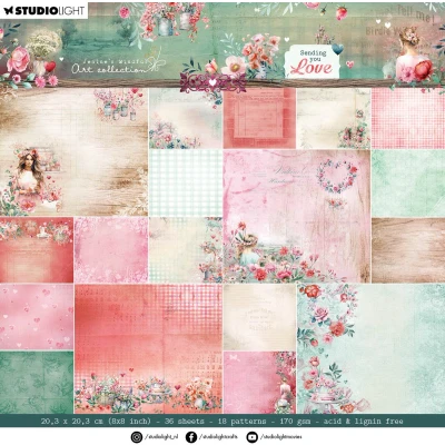 Afbeelding van Paper Pad Backgrounds Sending You Love nr.289