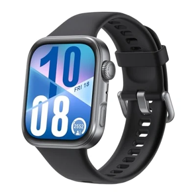 Afbeelding van HUAWEI WATCH FIT 4 Smartwatch, 100+ trainingsmodi, ultradunne behuizing, GPS tracking, Tot 10 dagen batterijduur, Bellen via Bluetooth, AMOLED, Compatibel met iOS &amp; Android, Zwart