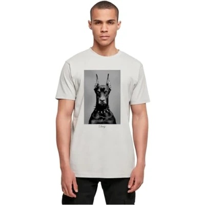 Afbeelding van Mister TEE DAWG Tshirt print, Heren, Maat: Small, Lightasphalt
