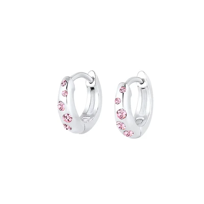 Afbeelding van Elli Sparkling Hoops Oorbellen voor kinderen, Maat: One Size, Silber