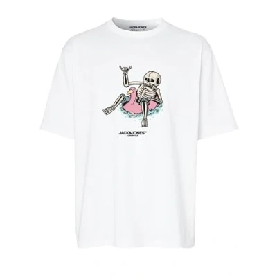 Afbeelding van JACK &amp; JONES JORTAMPA Tee SS Crew Neck 2 FST, wit (bright white), M