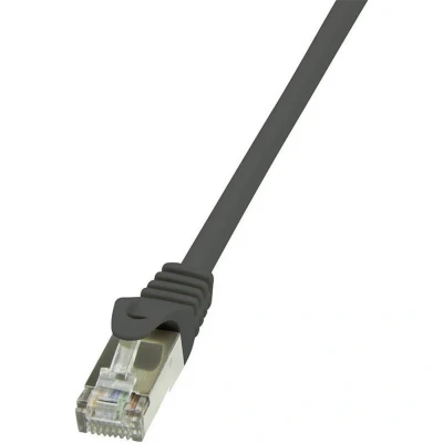 Afbeelding van LogiLink CP1023S RJ45 Netwerkkabel, patchkabel CAT 5e F/UTP 0.50 m Zwart Snagless 1 stuk(s)