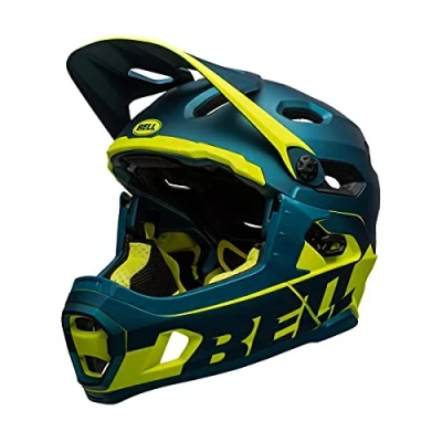 Afbeelding van Helm Bell Super DH Spherical Matte Gloss Blue Hi Viz 55 59 cm