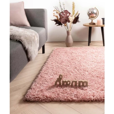 Afbeelding van Hoogpolig Vloerkleed Cozy Shaggy Roze 240x340 Cm