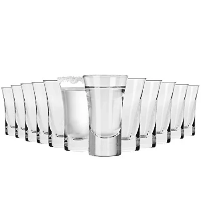 Afbeelding van Vodka bril Glazen Set van 12 Stuks 45 ml Shot Collectie Ideaal voor Thuis, Restaurant, Evenementen en Feesten Vaatwasser Veilig