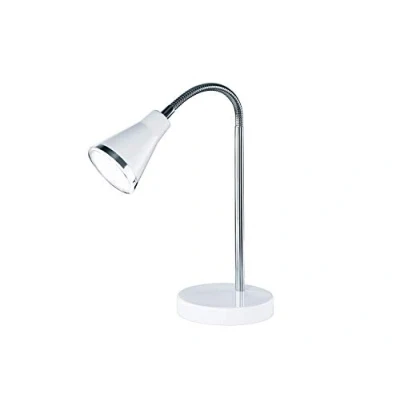 Afbeelding van Reality tafellamp Arras incl. 1 x LED, SMD, 3,8 watt, 3000 K, 350 lumen corpus: kunststof, wit, Ø: 11,5 cm, hoogte: 47,0 IP20, kabelschakelaar