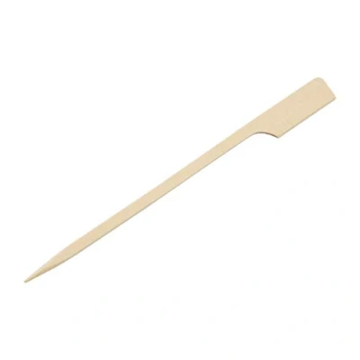Afbeelding van Fiesta Green Biologisch afbreekbare Bamboe Paddle Spiesjes 120mm (Pack van 100)
