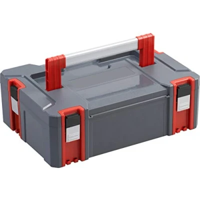 Afbeelding van Connex Systembox maat M 20,5 liter volume 80 kg draagvermogen individueel uitbreidbaar systeem stapelbaar van robuuste kunststof/stapelbox/gereedschapskist / COX566201, systeembox