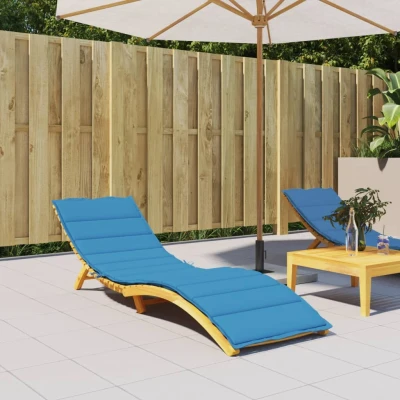 Afbeelding van vidaXL Ligbedkussen 200x60x3 cm oxford stof blauw