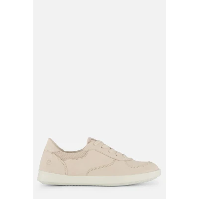 Afbeelding van Ecco Leisure Sneakers Beige Leer Dames Maat 36