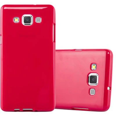 Afbeelding van Cadorabo Hoesje geschikt voor Samsung Galaxy A5 2015 in JELLY ROOD Beschermhoes gemaakt van flexibel TPU silicone Case Cover