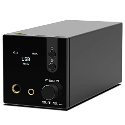 Afbeelding van SMSL M300SE(Opgewaardeerd),2*CS43131 Chip MQA Audio Decoder,Oorversterker,Derde Generatie XMOS,5 PCM Filters,PCM768kHz/32bit DSD256, DOP64,Echt Gebalanceerde Uitgang XLR,THD+N 117dB