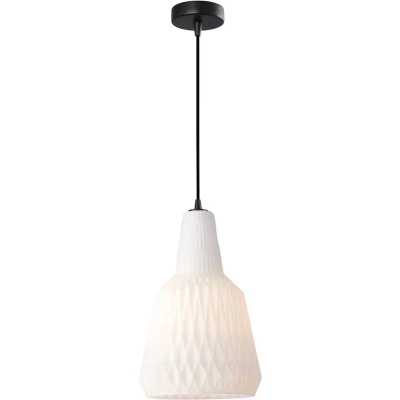 Afbeelding van Lindby hanglamp 1licht Glas, metaal E27 opaal