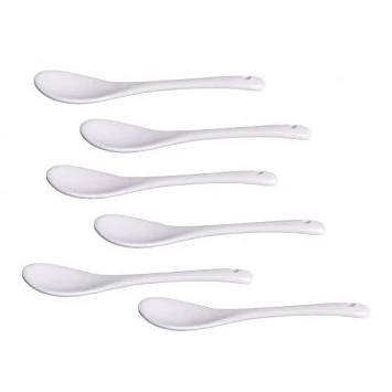 Afbeelding van Theelepel van porselein, 6 stuks, 13 cm