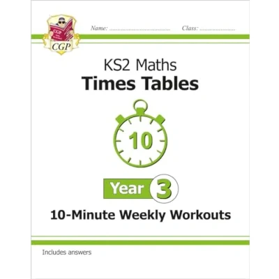 Afbeelding van KS2 Year 3 Maths Times Tables 10 Minute Weekly Workouts