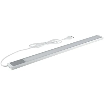 Afbeelding van ChiliTec Led onderbouwlamp, lichtstrip, 60 cm, 10 watt, 1430 lumen, 230 V, 1,5 m, kabel met schakelaar, verlichting voor keuken, werkblad, 1 stuk, licht, neutraal wit