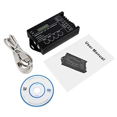 Afbeelding van Yosoo 20 A programmeerbare timer TC420 DC12 24 V LED RGB met 5 uitgangsstroomcircuits in totaal gemeenschappelijke anode