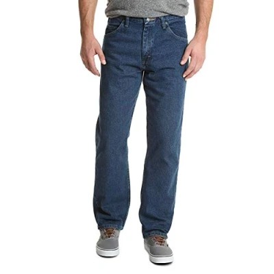 Afbeelding van Wrangler Authentics Big &amp; Tall Classic Relaxed Fit Jean voor heren, Donker Steengoed, 35W / 34L