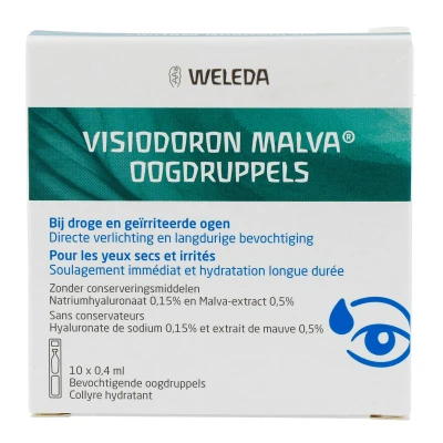 Afbeelding van 70% korting Weleda Visiodoron Malva Oogdruppels Droge Ogen 10 ampullen