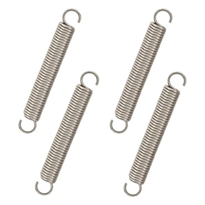 Afbeelding van GUNGY Trekveren 80 mm trekveer dubbele haak roestvrij staal draaddiameter 1,6 buitendiameter 10 trekken 8 kg 4 stuks