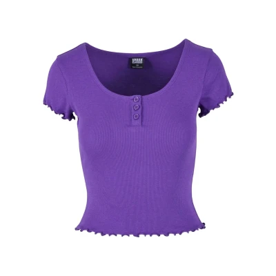 Afbeelding van Urban Classics LOCK Tshirt basic, Dames, Maat: 3XL, Realviolet