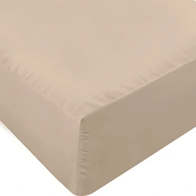 Afbeelding van Utopia Bedding Hoeslaken, kingsize, onderlaken, ruime hoekhoogte, zachte microvezel, krimp en vervagingsbestendig, onderhoudsvriendelijk, alleen 1 hoeslaken (beige) (Amerikaanse maat)