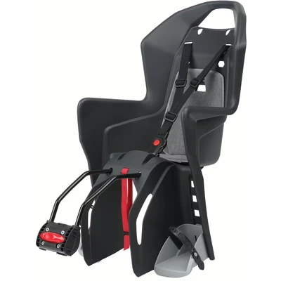 Afbeelding van POLISPORT 8631400009 KOOLAH FF achterzitje voor fietsen met 26&#039;&#039; tot 28&#039;&#039; wielen geschikt kinderen van 9 22Kg frameverankering en color Donkergrijs/Zilver