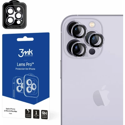 Afbeelding van 3MK iPhone 14 Pro/14 Pro Max Lensbescherming (1 Stuk, Apple Max), Smartphone beschermfolie, Paars