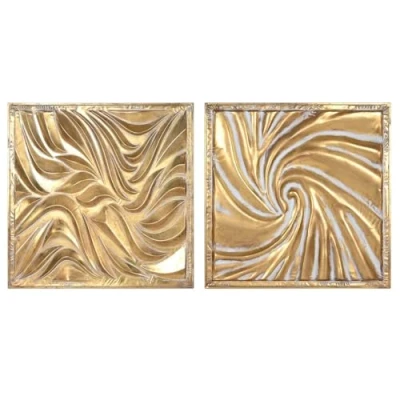 Afbeelding van Wanddecoratie Home ESPRIT Gouden 94,5 x 4,5 cm (2 Stuks)