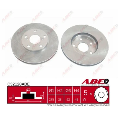 Afbeelding van ABE Remschijven C32128ABE