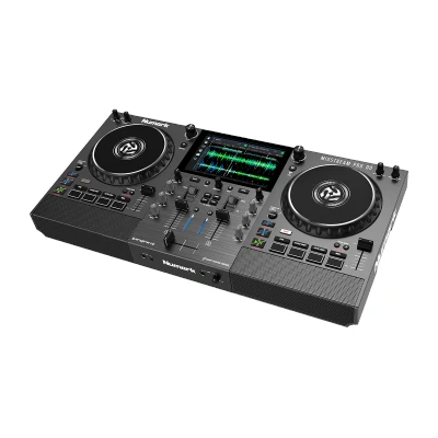 Afbeelding van Numark Mixstream Pro Go Standalone DJ controller met batterij, mixer, luidsprekers, Amazon Music Unlimited, wifi, touchscreen, werkt Serato