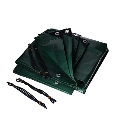 Afbeelding van Professional Line Afdekzeil, 4 m x 6 m, 260 g/m², met oogjes (50 cm afstand), waterdicht, scheurvast, uv gestabiliseerd, afwasbaar, afdekfolie, zwembadzeil, houten zeil, tuinmeubelen, boot, zwembad