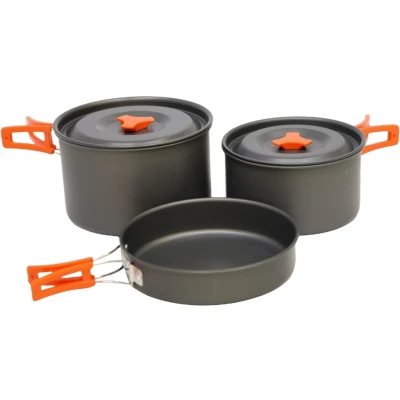 Afbeelding van Vango Hard Anodised Cook Kit (4 pers.) Potten &amp; Pannen Grey