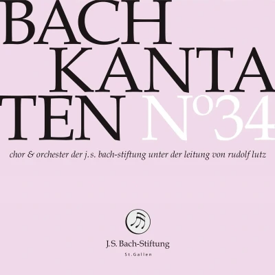 Afbeelding van Choir &amp; Orchestra Of The J.S. Bach Foundation, Rudolf Lutz Bach: Kantaten 34 (CD)