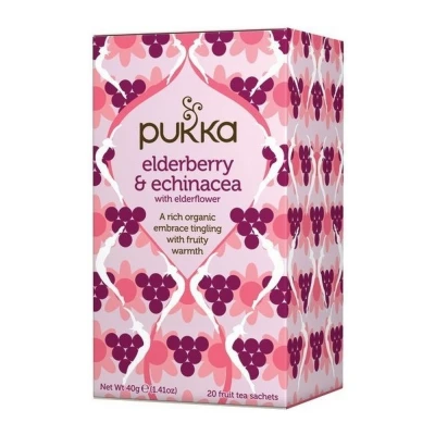 Afbeelding van 4x Pukka Thee Elderberry Echinacusda 20 stuks