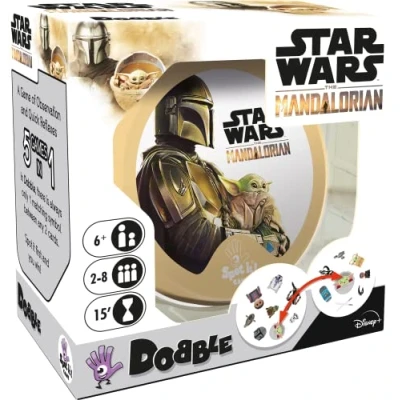 Afbeelding van Asmodee, Dobble Star Wars Mandalorian, Card Game, Ages 6+, 2 8 Players, 15 Minutes Playing Time