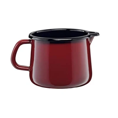 Afbeelding van Riess, 0672 008, snavelpot 12, Nouvelle ROSSO extra sterk, diameter 12 cm, hoogte 10,8 inhoud 1 liter, email, inductie