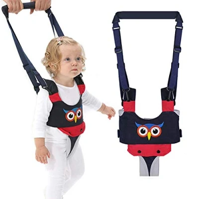 Afbeelding van IULONEE Baby Wandelen Harnas Handvat Verstelbare Peuter Assistent Kind Hand Held Opstaan en Leren Helper Riem Teugels Kids Veiligheid 7 24 Maand (Blauw)
