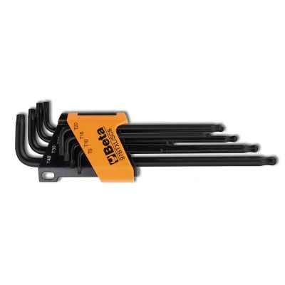 Afbeelding van Beta ?8 delig set haakse stiftsleutels, met Torx® profiel en kogelkop. Lange uitvoering. 97BTXL/SC8 000970364