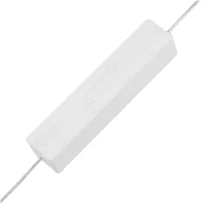 Afbeelding van 2 weerstanden 10 W 2,2 ohm draad 1/6228 weerstand keramische cement