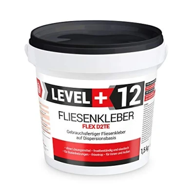 Afbeelding van Tegellijm, steenlijm, flexmortel, wit, binnen en buiten, dispersielijm RM12, 1,5 kg