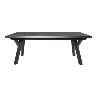 Afbeelding van Les Murcia negro uittrektafel exclusive 204/264x102 cm matt antraciet Aluminium
