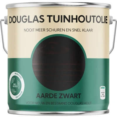 Afbeelding van douglas Tuinhoutolie aarde zwart olie biobased 2,5 liter