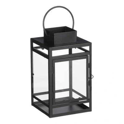 Afbeelding van Storm Lantaarn L13,5 x B13 H23 cm Zwart