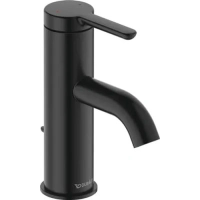 Afbeelding van Duravit c 1 eengreeps wastafelmengkraan zwart mat 121x40x155 mm c11010001046