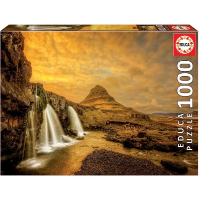Afbeelding van Educa Puzzle 1000 Kirkjufellsfoss Waterfall, Iceland (017971)