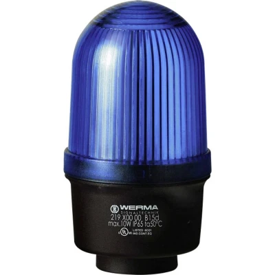 Afbeelding van Werma Signaltechnik Signaallamp 219.500.00 Blauw Continulicht 12 V/AC, V/DC, 24 48 110 230 V/AC