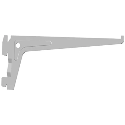 Afbeelding van Element System Pro drager veiligheidsdrager met 2 ophanghaken en uithangbeveiliging 200 mm, staal, wit, stuks.